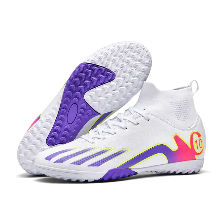 Zapatillas de fútbol, ​​tacos largos AG + tacos rotos TF, unisex, aptas para parques infantiles y terrenos arenosos y pedregosos - 1