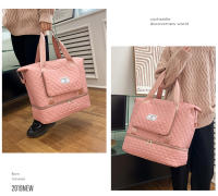 Bolsa deportiva para fitness Separación en seco y húmedo para mujer Ligero de gran capacidad Portátil Bolsa de viaje de corto recorrido Bolsa de equipaje independiente para jaula de zapatos - details 27