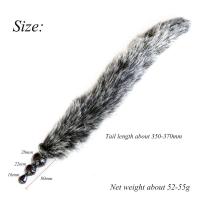 Tapón Anal de cola de zorro con correa para perro, tapón Anal para parejas, juegos de coqueteo para adultos, Juguetes sexuales anales para hombres y mujeres, accesorios de Cosplay, productos eróticos - details 1