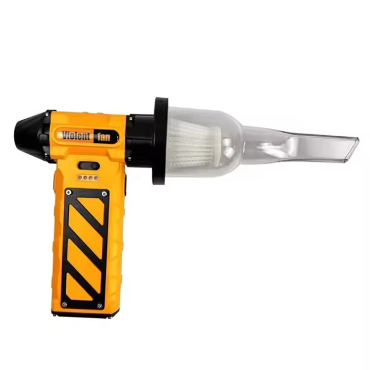 110000 Mini ventilador Turbo Jet RPM, potente soplador de aire inalámbrico de alta potencia, plumero de aire eléctrico recargable multifuncional - 1