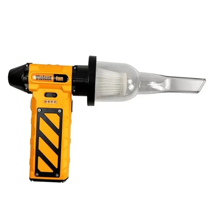 110000 Mini ventilador Turbo Jet RPM, potente soplador de aire inalámbrico de alta potencia, plumero de aire eléctrico recargable multifuncional - 1