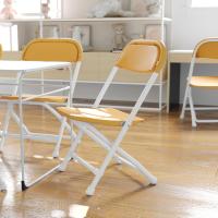 10 sillas Plegables de plástico para niños, Color borgoña, Juego de 10 - details 23