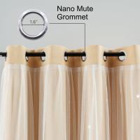 Cortinas de dormitorio opacas aislantes de doble capa con gafas de protección UV, 1 pieza - details 9