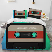 Juego de Ropa de Cama con Música Retro y Nostálgica Funda de Edredón y Funda de Almohada para Cama King Queen Tamaño - details 21