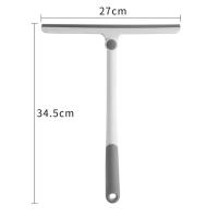 Escobilla de ducha giratoria de 360 ​​grados, limpiaparabrisas de vidrio, limpiador de escurridor con soporte de silicona, raspador de espejo de baño, limpieza - details 0