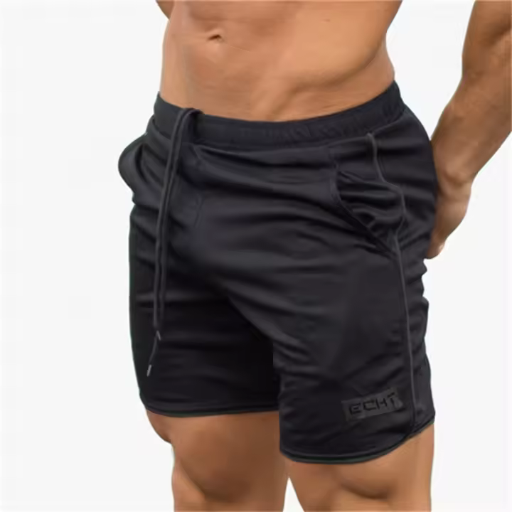Pantalones Cortos de Fitness para Hombres en Verano Malla Transpirable Secado Rápido - 1
