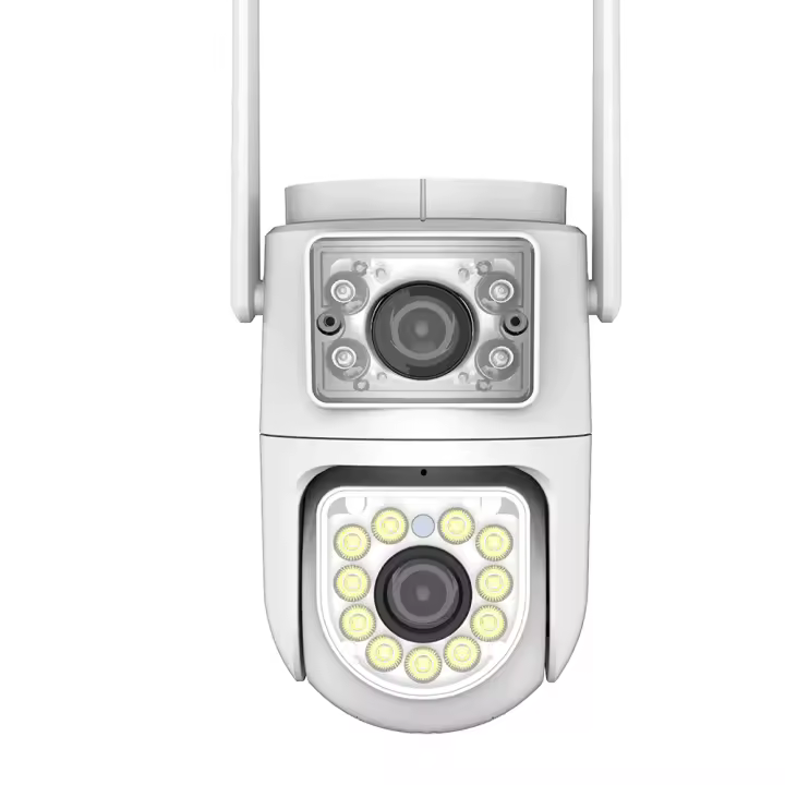 Cámara Tuya 10MP De Doble Lente 5G Wifi PTZ Para Exteriores 4K Con Doble Pantalla, Protección De Seguridad, Cámaras IP, Visión Nocturna A Color, Videovigilancia - 1