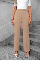 Pantalones elegantes de cintura alta para mujer, comodidad y estilo en primavera y otoño. - details 13