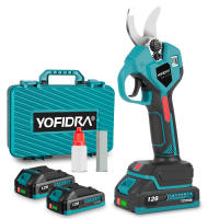 YOFIDRA Tijeras de podar eléctricas sin escobillas de 32 mm, 2 velocidades, inalámbricas, para árboles frutales, bonsáis, tijeras eléctricas para batería de 21 V y 18 V - details 0