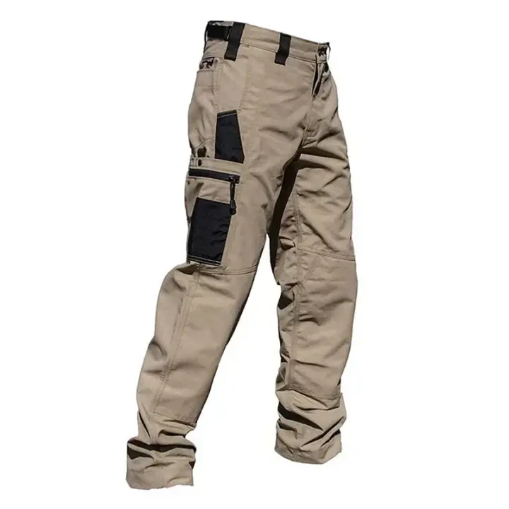 Cargo-Pantalones tácticos informales para hombre, pantalones de senderismo al aire libre, ropa de caza - 1
