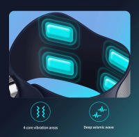 Cinturón de masaje vibratorio eléctrico, cinturón de masaje con calefacción Lumbar inflable, entrenador de cintura gris, moldeador, cuidado Personal de la salud - details 4