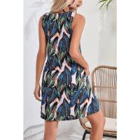 Nuevo vestido de verano con escote en V, tirantes y estampado para vacaciones. - details 13