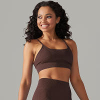 Hamidou-Sujetador deportivo Sexy para mujer, ropa interior deportiva a prueba de golpes, almohadilla extraíble para el pecho, para gimnasio, entrenamiento, Fitness, correr, Tops de realce - details 22