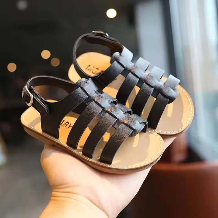 Nueva colección de verano para niños, sandalias de princesita, zapatos de playa de suela blanda, zapatos casuales para niñas - 1