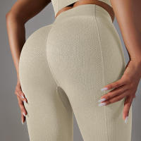 Hamidou-mallas sin costuras para mujer, mallas deportivas de cintura alta para entrenamiento, correr, Fitness, gimnasio, Scrunch Butt, ropa deportiva - details 32