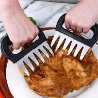 Trituradora de carne con garras de oso, tenedores para triturar carne de cerdo, acero inoxidable, no es fácil de corroer - details 0