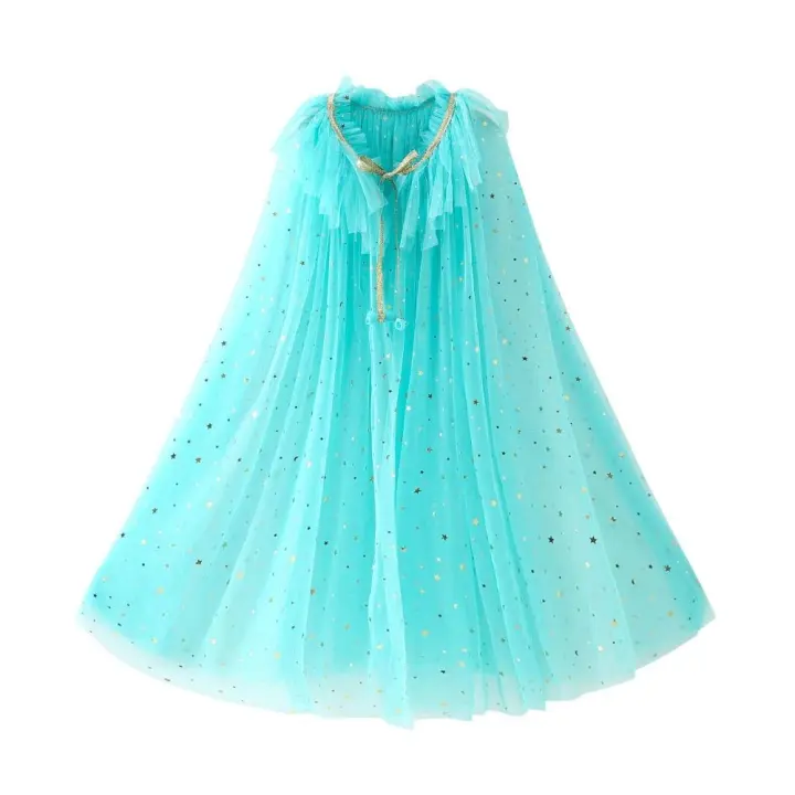 Capa de princesa para niñas, disfraz de lentejuelas, disfraz para niños, ropa de fiesta de carnaval, capa de tul - 1