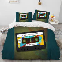 Juego de Ropa de Cama con Música Retro y Nostálgica Funda de Edredón y Funda de Almohada para Cama King Queen Tamaño - details 11