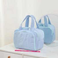 Nueva bolsa de aseo de viaje con asa, bolsa de maquillaje ligera y esponjosa, bolsa de almacenamiento de gran capacidad dividida para exteriores - details 14
