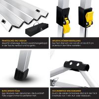 Mesa de Camping Plegable Marco de Aluminio Tablero Enganchable Ajuste de Altura Incluso - details 12