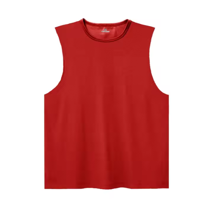 Summer Gym Tank Tops Men Mesh Running Sport Fitness Sleeveless Shirt Plain Quick Dry Bodybuilding Singlets Men's Clothing - 1