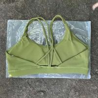 Sujetador deportivo con tirantes cruzados para mujer, pantalones cortos de entrenamiento de gimnasia, chaleco de yoga, corsé ajustado de alto impacto, acolchado suave reforzado para correr - details 11