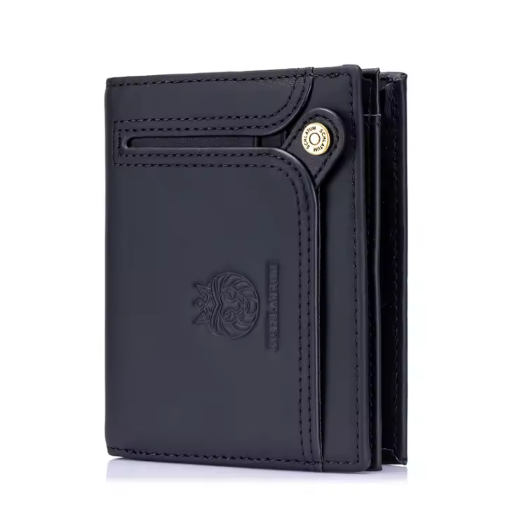 Cartera de Cuero Genuino SCHLATUM para Hombres Piel de Vaca de Capa Superior Vintage - 1
