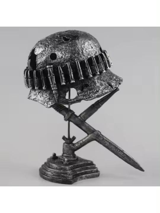 Lámpara de guerra de Bayoneta con agujero de bala para Halloween, lámpara de reliquia de nueva Guerra, fuente de pelo rápido, periferia de Halloween - 1