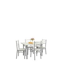 Conjunto de Comedor de 5 Piezas Mesa de Comedor y 4 Sillas MDF Hague Tamaño 110x70cm - details 6