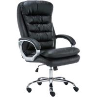 Silla De Oficina Vancouver XXL En Simil Cuero & Regulable En Altura I Silla De Escritorio Ergonómica & con Ruedas, Color:Negro - details 0