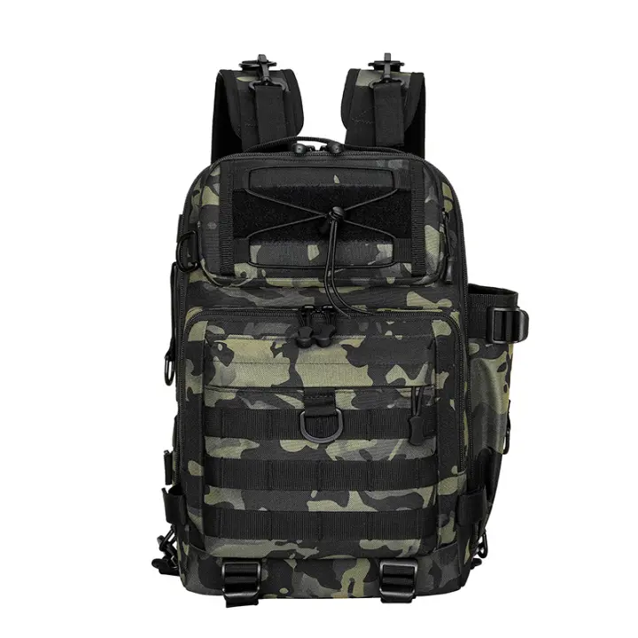 Bolsa de montañismo, bolsa táctica para el pecho, mochila impermeable para hombre, multifunción, escalada, viaje, deporte, bolsos de hombro tipo bandolera, equipo de pesca - 1