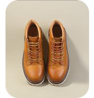 Botas cortas de caña alta casual retro zapatos de cuero de moda de piel de vaca botas de herramientas - details 3