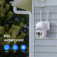 Cámara IP WiFi SHIWOJIA Yccc365 1080P con visión nocturna automática rastreadora cámara de seguridad inalámbrica para interior y exterior con monitor de audio y movimiento - details 5