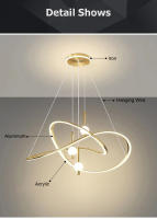LEFAN-Luz LED moderna para habitación, iluminación creativa para comedor, 80CM - details 9
