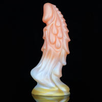 Silicona líquida de colores mezclados, gran simulación con forma irregular, tapón anal vestibular, pene falso para productos de mujer - details 5