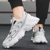 Logotipo de Dropshipping para correr para hombres, plataforma gruesa y transpirable, zapatos deportivos informales para caminar para hombres - details 10