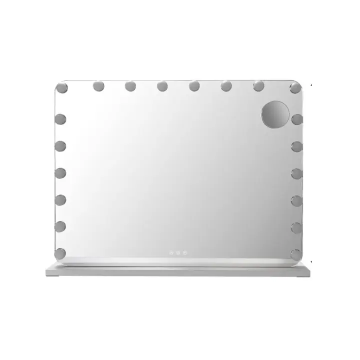 Hollywood Make-Up Mirror with Lighting 20 LEDs,80x60cm Hollywood Mirror USB, Large Cosmetic Mirror 3 Dimmer Light Touch Control - 1
