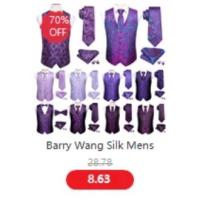 Chaleco S-5xl de 20 colores para hombre, chaleco ajustado de seda lisa, rosa, azul, negro, rojo, morado, blanco y caqui, chaqueta sin mangas Barry Wang - details 25