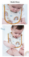 3pcs/set Pañuelos De Comida Para Bebé Niño Y Niña Impermeables Delantal De Algodón Con Diseño De Dibujos Animados Accesorios Para Bebés De 0-1 Años - details 3