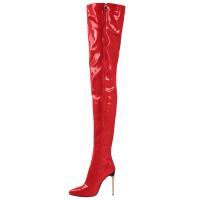 2025 Botas de mujer por encima de la rodilla Tacón de metal grande Moda 12 cm Altura del tacón - details 7