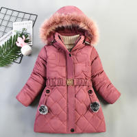 Chaqueta de puff con capucha de pelo para niñas estilo laminated bubble alfombrado con forro de poliéster cierre de cremallera para otoño e invierno ideal para niñas de 3 a 8 años - details 2