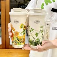 de café de doble capa de acero inoxidable, aislada, térmica reutilizable portátil, viaje, 530ml, nueva - details 2