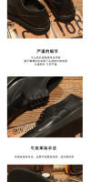 Zapatos de cuero genuino de alta gama con cabeza de vaca pura de piel de vaca casual transpirable de suela blanda - details 4