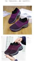 Zapatillas Deportivas para Mujer Zapatos Informales de Malla con Forma Redonda, Cojín de Aire, Color a Juego, Transpirables, Antideslizantes, Planos, Talla Grande 44 - details 14