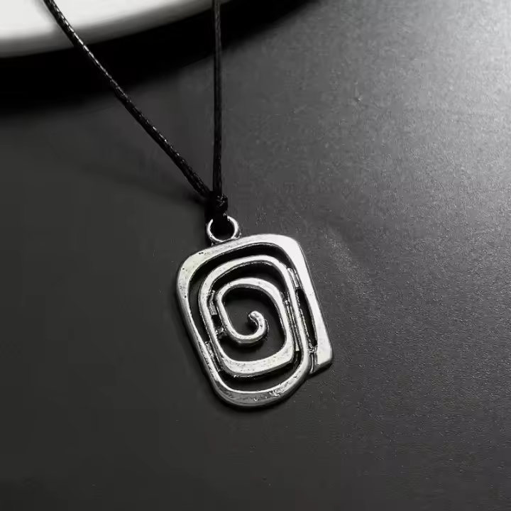 Collar Gótico Boho de Espiral Vortex Hecho a Mano de Cuero Joyería de Moda 2023 Y2K para Mujeres - 1