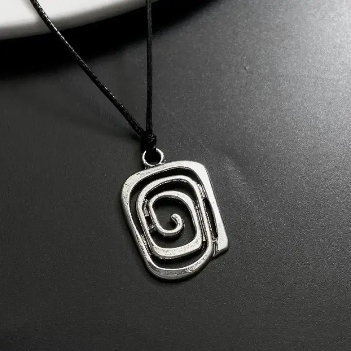 Collar Gótico Boho de Espiral Vortex Hecho a Mano de Cuero Joyería de Moda 2023 Y2K para Mujeres - 1