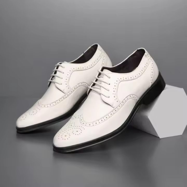 Zapatos de cuero de los hombres,zapatos formales de negocios,estilo británico - 1