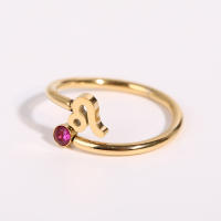 Anillo de Zodiaco Ajustable Miravia Anillo de Constelación con Circonio y Piedra Natal, Regalo Astrológico para Mujer/Hombre, Acero Titanio, 12 Signos del Horóscopo, Anillo Abierto de Moda - details 1