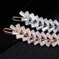 Pinzas Para El Cabello De Mujer Con Zirconia Y Cristal Adornos De Moda Para El Pelo Barretas De Boda Joyería Accesorios Para El Cabello - details 10