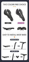 WEST BIKING-sillín transpirable para bicicleta de montaña, asiento suave de PU, resistente al agua, accesorios de ciclismo - details 7